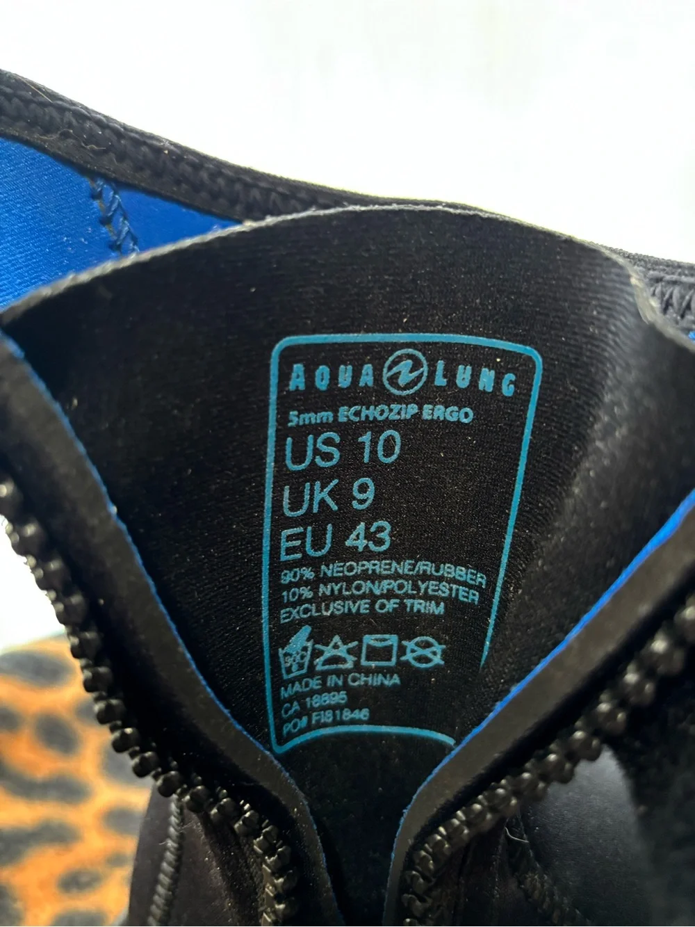Aqua Lung 5MM Black Neoprene Dive Boots